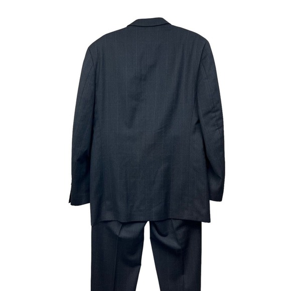 Albert Nipon Lord & Taylor 2 Pcs Suit 3 Button Gray Window Pane Men‎ Size 40L - Picture 4 of 13